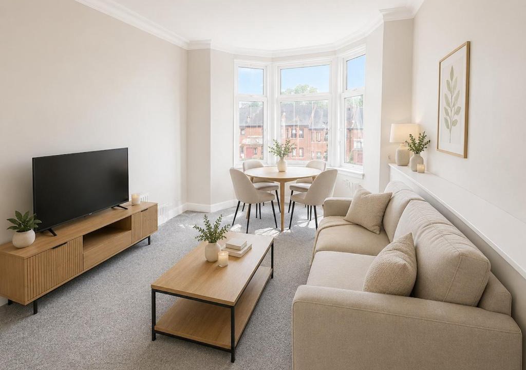 Glasgow Apartment | 8 Bed, Sleeps 10, Free Parking, Near City Centre