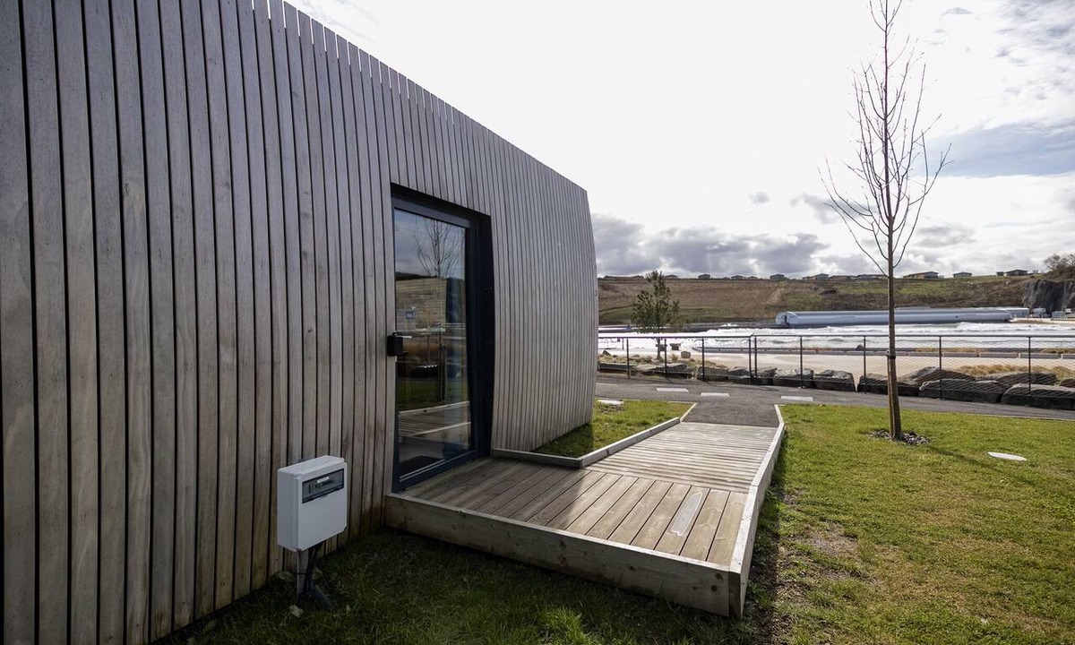 Newbridge Cabin | Accessible Cabin with views over the wave pool