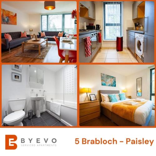 Paisley Apartment | ByEvo 5 Brabloch - Close to GLA - Perfect Getaway or Working away from Home