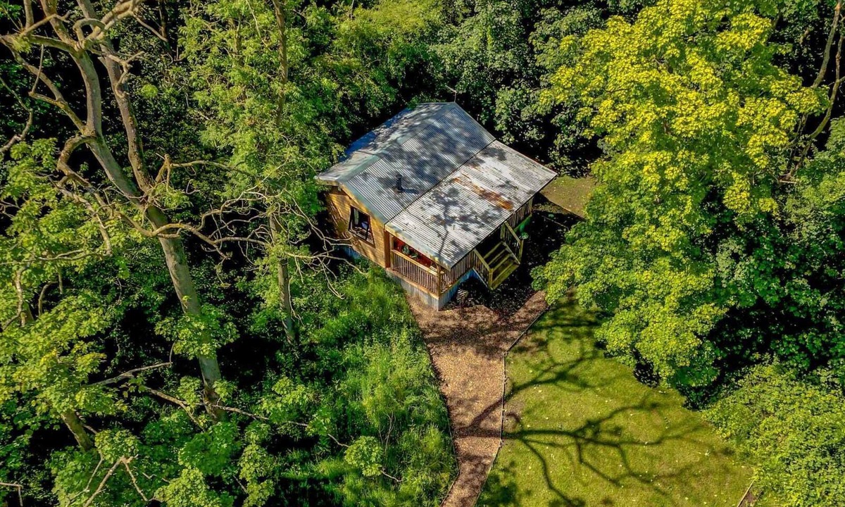Garton Cabin | Cabin, woods, hot tub, stove, coast, porch, remote, private, secure garden.