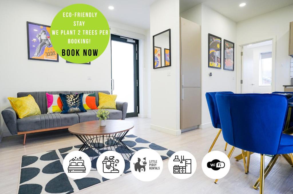 Stevenage Apartment | Central Modern 2 Bedroom Apartment with Gym and Parking