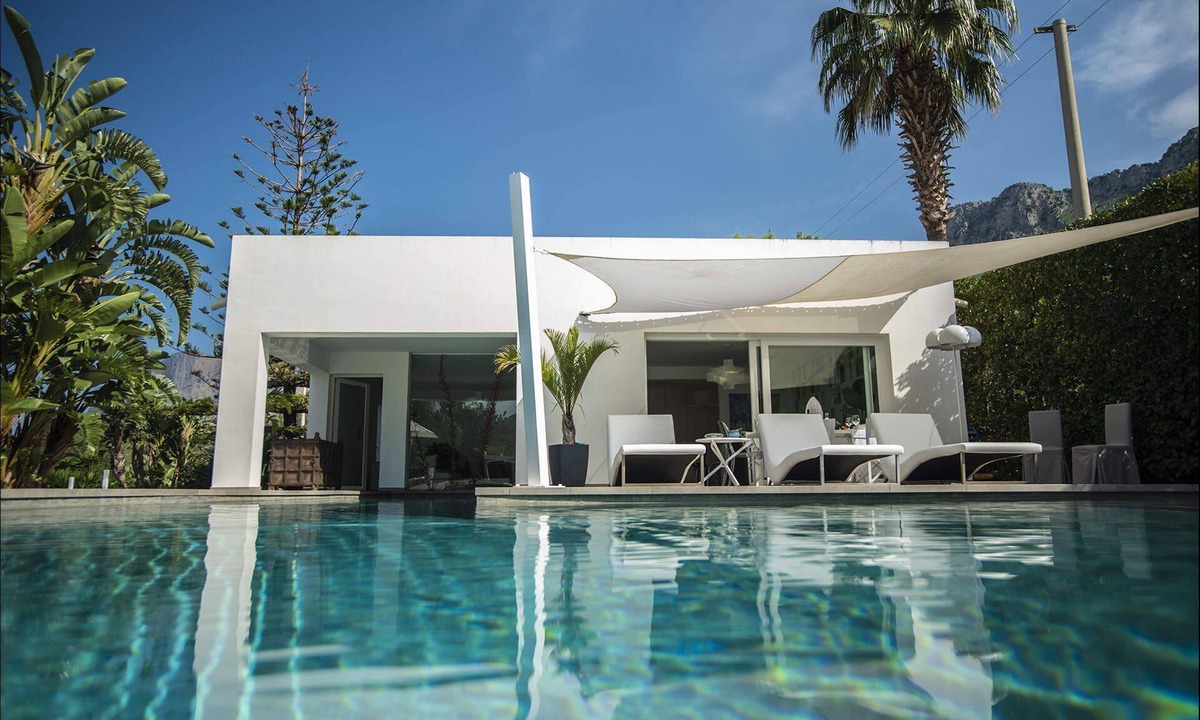 Cinisi Villa | My Rental Homes - Villa Corallo with private pool surrounded by a lush garden