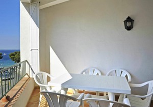 Two-Bedroom Apartment with Side Sea View located 50m from the beach.