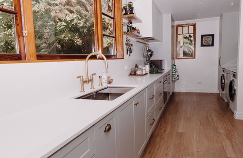 Greymouth Villa | 1920s Character Home with Coastal Views & Bush