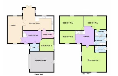 Epworth House | 5bed House, 8 Double beds Perfect for large groups