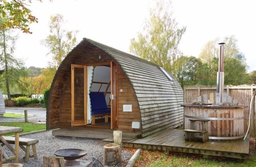 Crieff Cabin | A premium wigwam with hot tub that sleeps 4 guests, 2 adults are included.