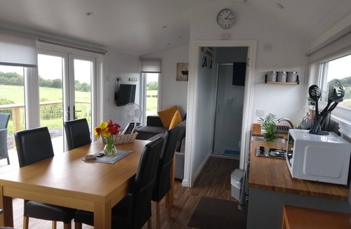 Dalry House | Ailsa Lodge Sleeps 3- Hot Tub, Scenic Views