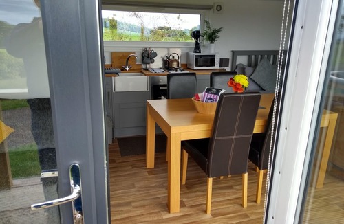 Dalry House | Ailsa Lodge Sleeps 3- Hot Tub, Scenic Views