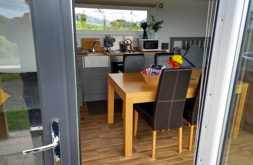 Dalry House | Arran Lodge Sleeps 3- Hot Tub, Scenic Views