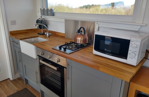 Dalry House | Arran Lodge Sleeps 3- Hot Tub, Scenic Views