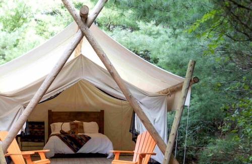 Port Dover RV Rental | Beautiful Ontario Glamping Tent Along Lynn River