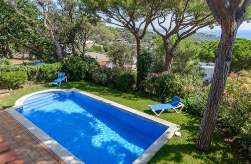 Castell-Platja d'Aro Villa | Beautiful villa private pool panoramic sea view