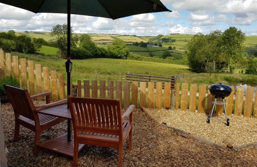 Newcastle-on-Clun Cottage | Cabin Retreat with Beavers on Shropshire Hills