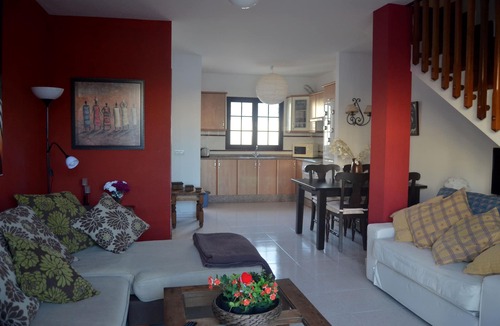 Costa Teguise Apartment | Charming duplex apartment in a luxury complex. at. pool repair 01/2023
