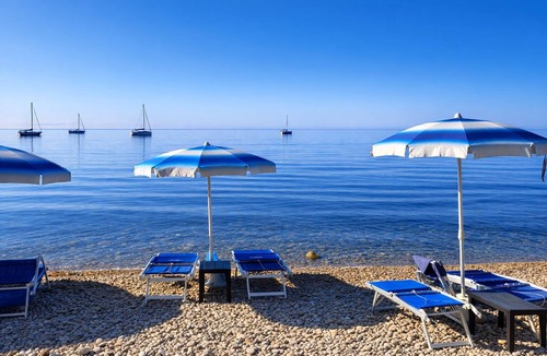 Santa Marinella Apartment | Cozy Seaside Studio with Private Patio