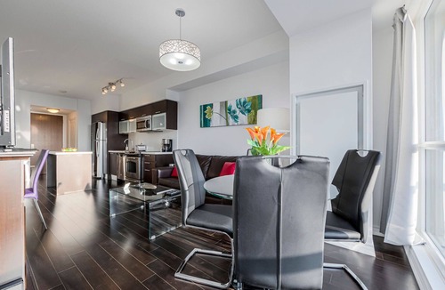 Bay Street Corridor Condo | Family Size junior 2 bedroom condo walk to Sick Kids hospital. Sleeps 6. Pets OK