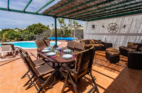 Playa Blanca Villa | Large Luxury Private Detached Villa with heated Pool, Free Wi-Fi