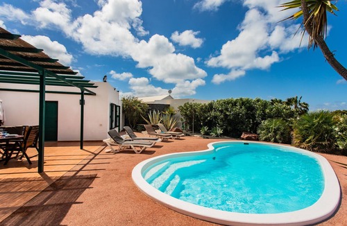 Playa Blanca Villa | Large Luxury Private Detached Villa with heated Pool, Free Wi-Fi