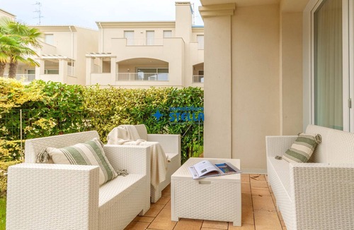 Faro Apartment | Le Tropezien Village *pool and patio*
