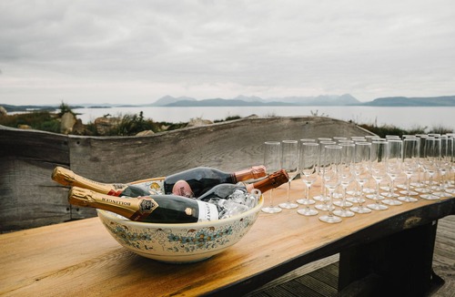 Strathcarron House | Luxurious,Secluded, Award-Winning Highland Eco-Lodge, Panoramic Hot-tub sea View