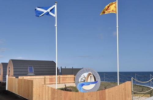 Keiss House | Luxury seafront glamping pod with private patio and Hydropool Jaccuzi