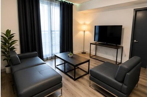 Waterloo Apartment | Modern 2BR Oasis Sleeps up to 6 with private balcony