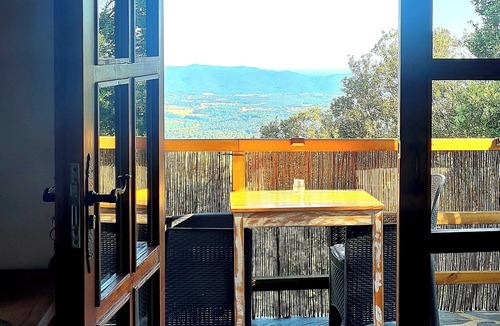 Sant Pere de Vilamajor Apartment | Montseny Natural Park Forest Studio with spectacular valley and coastal views