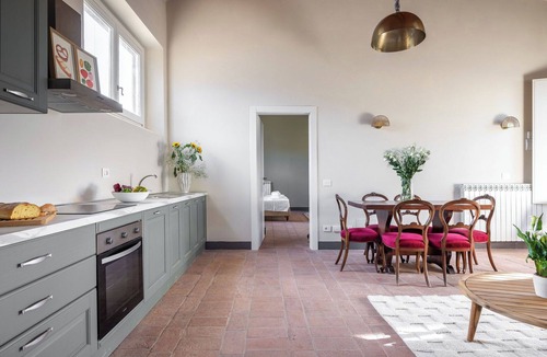 San Pietro in Bossolo Villa | Nice apartment in villa for 6 people with WIFI, pool and TV, close to Greve In Chianti