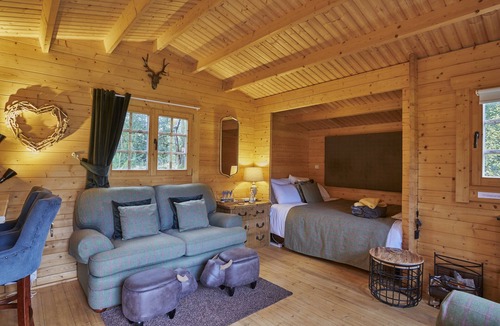 Carluke Cabin | Punch Tree Cabins, Wood Burner & Hot Tub
