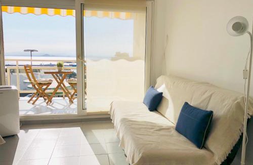 Roses Town Center Apartment | ROC MAR 3 3D - Apartamento cerca del centro y de la playa - terraza con vistas al mar y al puerto