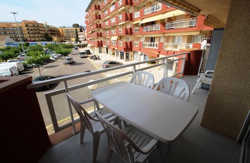 Roses Town Center Apartment | ROC MAR 6 1B - Apartamento cerca del centro y de la playa - terraza con pequeñas vistas al puerto