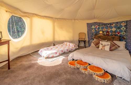 Brandeston Apartment | This cluster of two shepherds huts and two bell tents is a wonderful get away