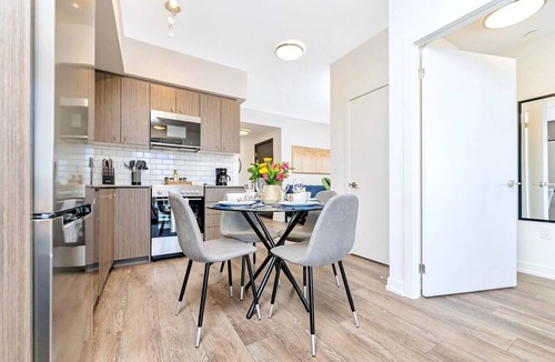 Kitchener Condo | Union Towers Condo with City Views and Patio