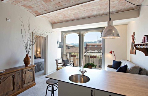 Olot Apartment | Vidrier, flat with access to indoor swimming pool