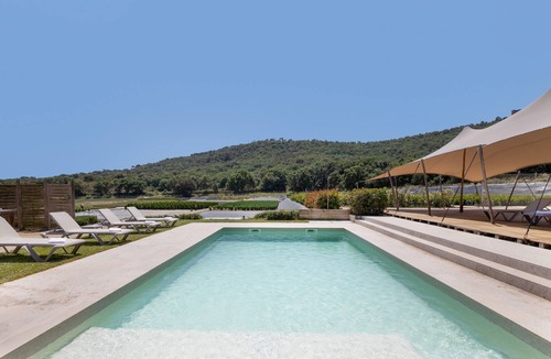 Palafolls Villa | Villa 'Mas Tortós' with Mountain View, Private Garden and Barbecue