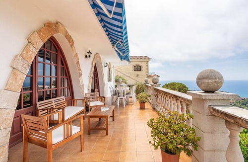 Lloret de Mar Villa | Villa 'Tresa' with Panoramic Sea Views and Private Pool