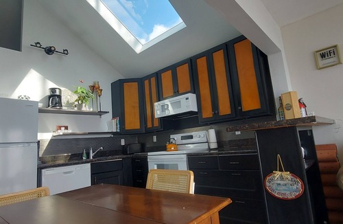 Hamilton Cottage | Winter retreat 3 beds, 1 1/2 bath, hot tub, heated floors wood stove.