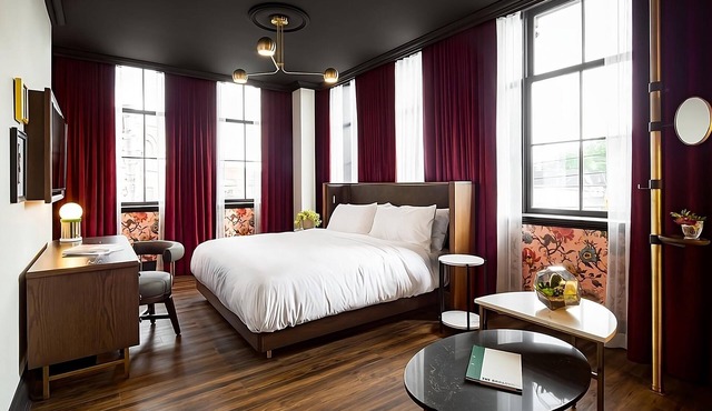 4 Corner King Getaway with Coffeehouse Breakfast & City Views