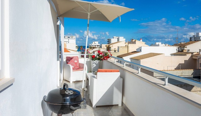 Apartment 'Can Picafort Sea Breeze' with Sea View, Wi-Fi and Air Conditioning