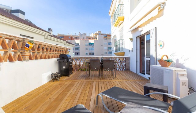 Apartment "Urbanización Casablanca" with Shared Pool, Wi-Fi, A/C, Terrace & Garden