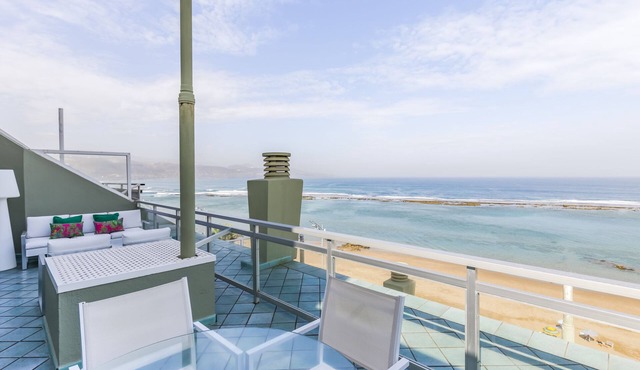 Beachfront penthouse 'be the sky' with a 30 Square meter terrace