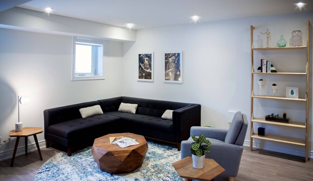 Beautifully renovated open concept with very large living space.