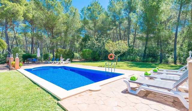 CA NA BARBARA - Villa with private pool in Santa Maria del Camí. Free WiFi