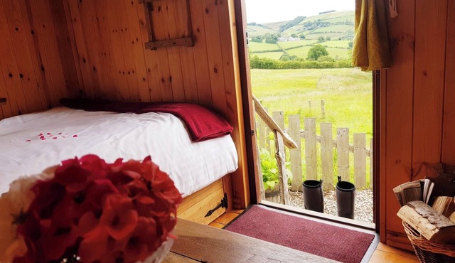 Cabin Retreat with Beavers on Shropshire Hills