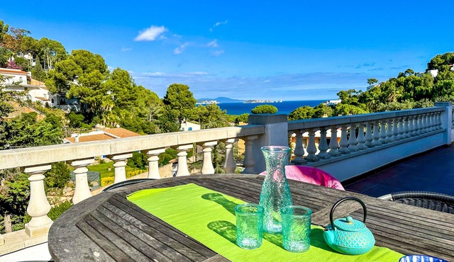 Capacity 12 people. Villa with pool and large terraces , 750 meters from beach