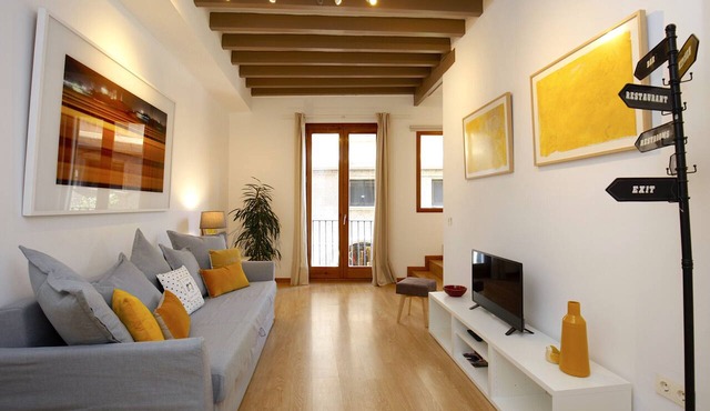 Central Loft in Palma with Wifi, AC, Bacony, Fully Equipped and Nice Decoration