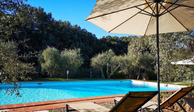 Cosy apartment in villa for 4 guests with WIFI, pool, A/C, terrace, pets allowed and panoramic v.