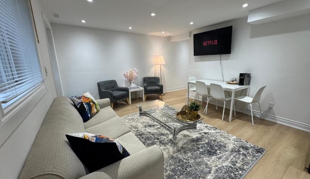 Cozy, brand-new, 2BDR,walkout apt, free parking