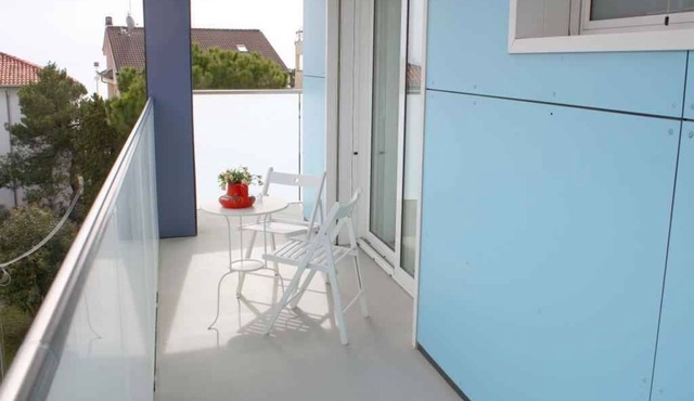 Holiday apartment with air conditioning and balcony in Lignano