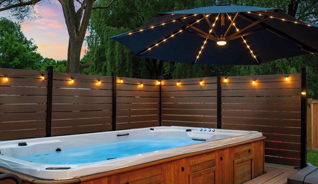Romantic Swim Spa Retreat Near Falls